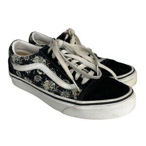 Van's Old School Flash Skulls Rose Women's Size 5